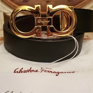 SOLD - Salvatore Ferragamo Adjustable Leather Belt  (NWT)